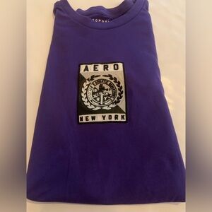 Aeropostale Aero New York 1987 Purple Graphic T-Shirt Men’s Large NWOT